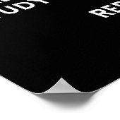 Essen, schlafen gehen in Kliniken Freak out Studie Poster (Ecke)