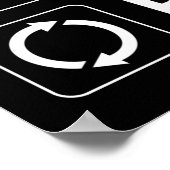 Essen. Schlafen. Geocaching. Wieder von vorne Poster (Ecke)