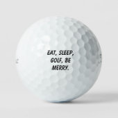 'Essen, schlafen, Golf, fröhlich sein' Fun Kleinen Golfball (Vorderseite)