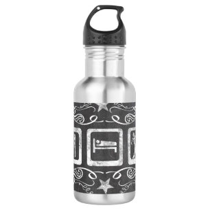 Essen Schlafen Golf PERSONALISIERT Trinkflasche