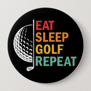 Essen Schlafen Golf Wiederholen Button