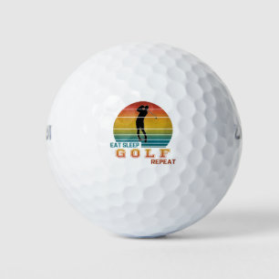 Essen Schlafen Golf Wiederholen Golfball