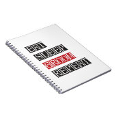 Essen schlafen Groom Wiederholung Notizblock (Rechte Seite)