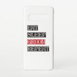 Essen schlafen Groom Wiederholung Samsung Galaxy S10 Hülle<br><div class="desc">Einzigartiges und auffälliges Design für alle Tierpflege- und Tierliebhaber. Eine tolle Geschenkidee für Männer,  Frauen,  Kinder und Jugendliche. Eine perfekte Ergänzung für Kleidung,  T - Shirt,  Accessoires und andere Sachen.</div>