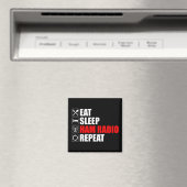 Essen. Schlafen. Ham Radio. Wieder von vorne Magnet (In Situ (Geschirrspüler))