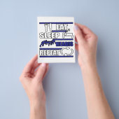 Essen Schlafen Headis Geschenk Flyer (Gruppe)