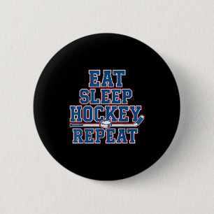 Essen Schlafen Hockey Wiederholen Eishockey Für Te Button