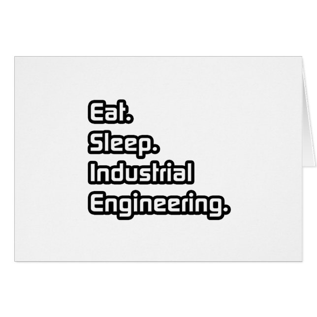 Essen. Schlafen. Industrietechnik. (Vorderseite (Horizontal))