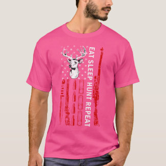 Essen Schlafen Jagen Wiederholen Beste Jagd Für Ja T-Shirt