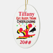 ESSEN, SCHLAFEN, KÄSE PERSONALISIERT UND GESCHMACK KERAMIK ORNAMENT (Links)