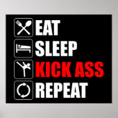 Essen. Schlafen. Kick-Ass. Wieder von vorne Poster (Vorne)