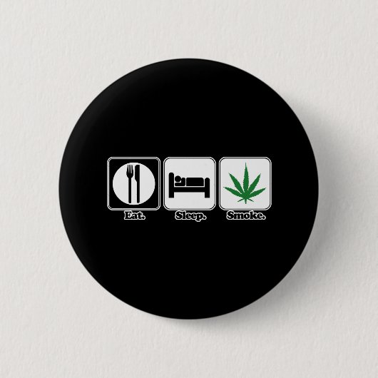 essen schlafen kiffen button (Vorderseite)