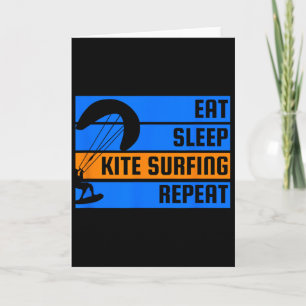 Essen Schlafen Kitesurfen Wiederholen Kitesurfer Karte