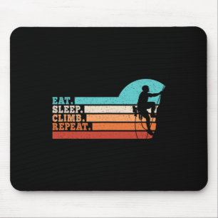 Essen Schlafen Klettern Wiederholen Lustig Kletter Mousepad