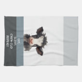 ESSEN, SCHLAFEN, KUCHEN, WIEDERHOLEN! GESCHIRRTUCH (Horizontal)