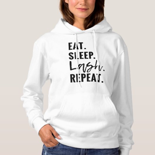 ESSEN.SCHLAFEN. LASH. REPEAT - Pullover (Vorderseite)