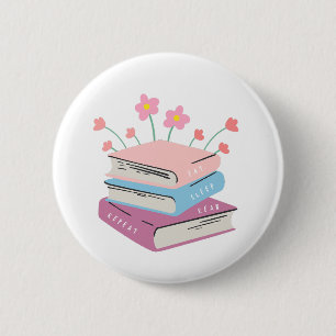 Essen schlafen lesen button