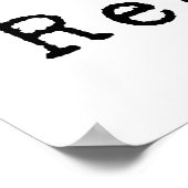 Essen. Schlafen. Lesen. Poster (Ecke)