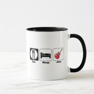 essen schlafen Marmelade Gitarre Tasse