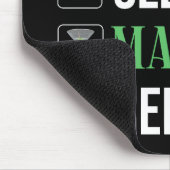 Essen. Schlafen. Martinis. Wiederholen. Mousepad (Ecke)