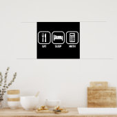 ESSEN, SCHLAFEN, MATHEMA POSTER (Küche)