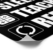 Essen. Schlafen. Mathematik beibringen. Wieder von Poster (Ecke)