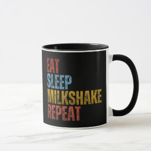 ESSEN SCHLAFEN MILK SHAKE WIEDERHOLEN TASSE