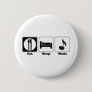 essen schlafen musik button