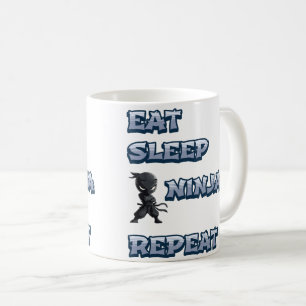 Essen, schlafen, Ninja, wiederholen Kaffeetasse