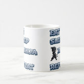 Essen, schlafen, Ninja, wiederholen Kaffeetasse (Mittel)