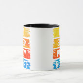 Essen Schlafen Party wiederholen Tasse (Zentrum)