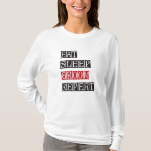 Essen Schlafen Pflegen Wiederholen T-Shirt
