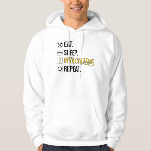 Essen. Schlafen. Pina Coladas. Wiederholen. Hoodie