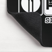 essen schlafen programmieren mousepad (Ecke)