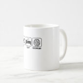 Essen. Schlafen. Psychologie Kaffeetasse (VorderseiteRechts)