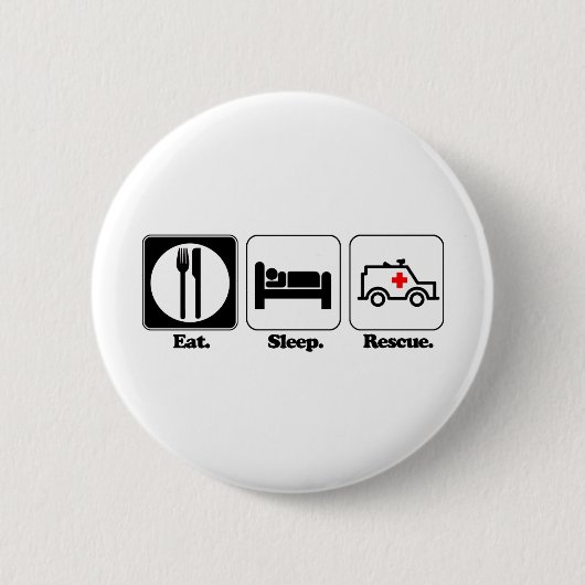 essen schlafen retten button (Vorderseite)