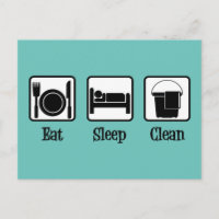 Essen Schlafen Saubere Niedliche Haushaltshilfe Aq