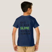 Essen, schlafen, schlucken, gooey T - Shirt wieder (Schwarz voll)