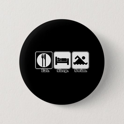 essen schlafen schwimmen button (Vorderseite)
