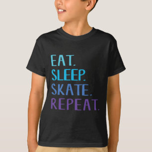 Essen Schlafen Skaten Wiederholen - Eis- oder Roll T-Shirt