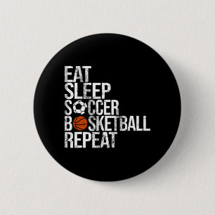 Essen Schlafen Softball Basketball Wiederholen Spa Button