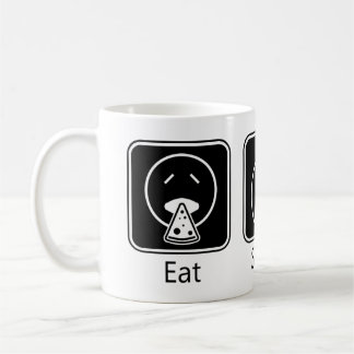 Essen, schlafen, Spiel Kaffeetasse