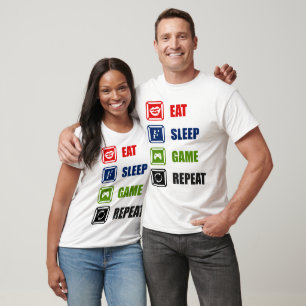 Essen, schlafen, Spiel, wiederholen T-Shirt