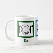 Essen schlafen spielen Fußball Kaffeetasse (Links)