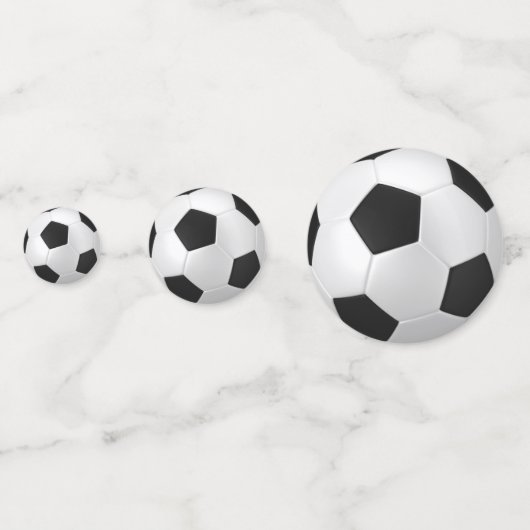 Essen schlafen spielen Fußball Konfetti (Rückseiten)