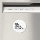 Essen. Schlafen. Statistik. Magnet (In Situ (Geschirrspüler))