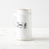 essen schlafen stil bierglas (Vorderseite Links)