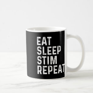Essen Schlafen Stim Wiederholen Autismus-Bewusstse Kaffeetasse