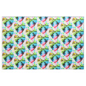 ESSEN, SCHLAFEN, TANZEN - HERZ UND SCHALTFLÄCHEN STOFF (Fat Quarter (45,7 x 55,9 cm))