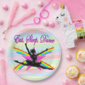 ESSEN, SCHLAFEN, TANZEN PARTY PAPIERTELLER (Party)